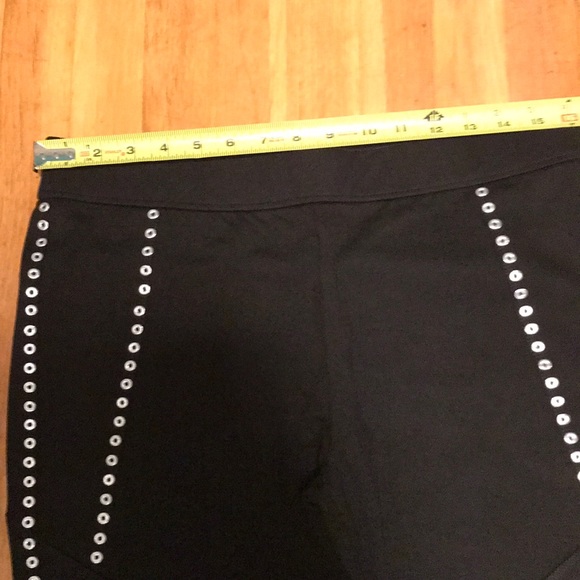🆕 Bar III Black pants with silver grommets - Picture 3 of 5